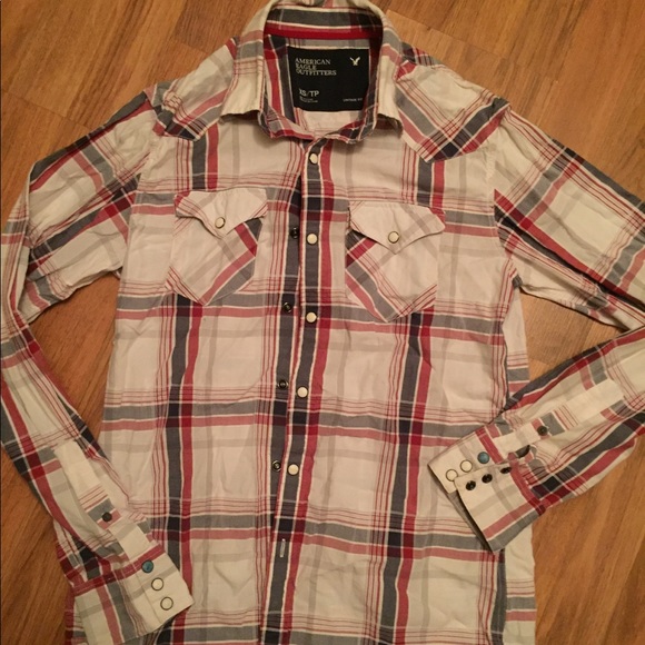 American Eagle Boys XS Long Sleeve Button - Picture 4 of 7